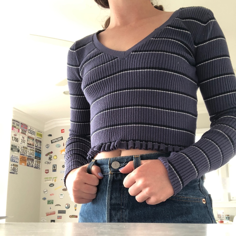 purple sweater